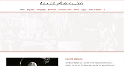 Desktop Screenshot of cecilbdemille.com
